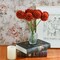 Burnt Orange Chrysanthemum 12 Pcs Artificial Mums Flowers UV Resistant Silk Fall Table Centerpiece Porch Patio Wedding Home Decor 11.8 Inch Stems